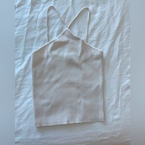 Cream halter top